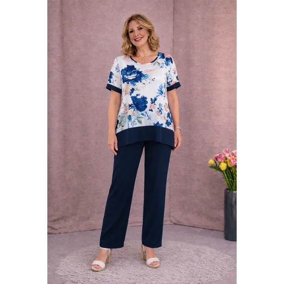 ANNA Alkalmi SZETT 7.  SÖTÉTKÉK  - 48-52 méret