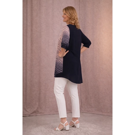 Lengyel átlapolt arany pöttyös blúz 