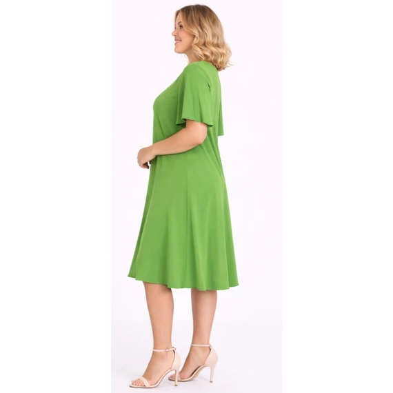 PILLANGÓ ujjas, V-nyakas egyberuha - ALMAZÖLD- 44-52 méret