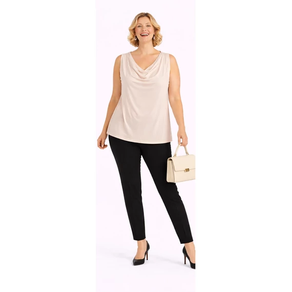 Ujjatlan blúz- Bézs- 48-58 méret