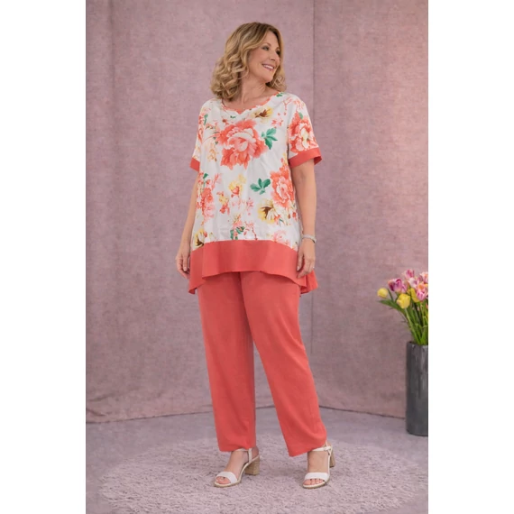 ANNA Alkalmi SZETT -KORALL - 46-50 méret