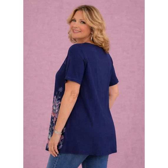 Csipke&Lepke felső - SÖTÉTKÉK- 46-52 méret