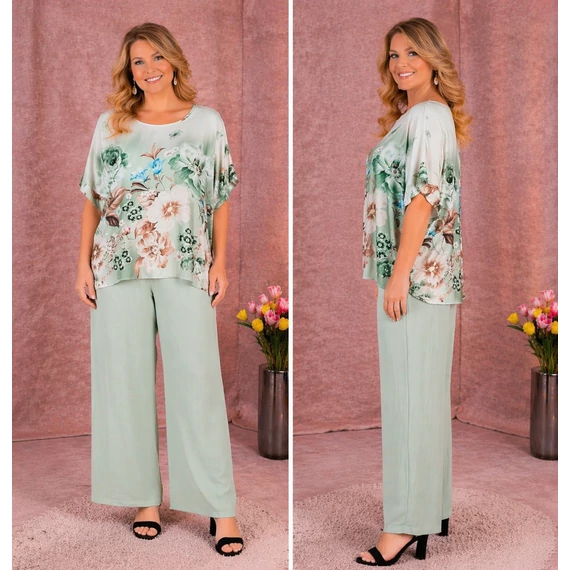 ANNA Alkalmi OMBRE SZETT - ALMAZÖLD- 48-54 méret