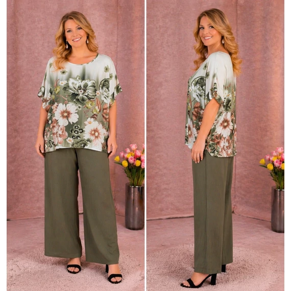 ANNA Alkalmi OMBRE SZETT - KHAKI- 48-54 méret