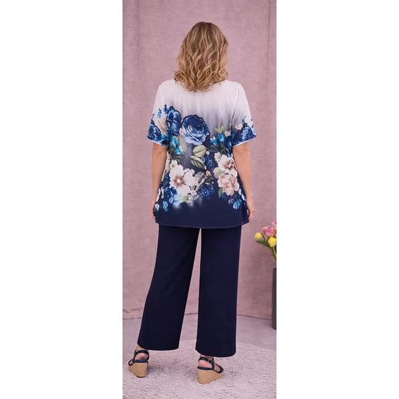 ANNA Alkalmi OMBRE SZETT - SÖTÉTKÉK- 48-54 méret