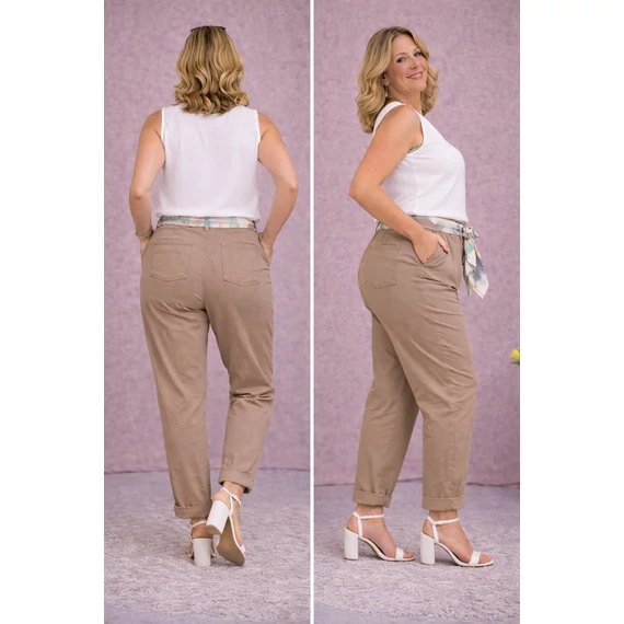 Nyári szövet nadrág -DRAPP- 48-54-es méret