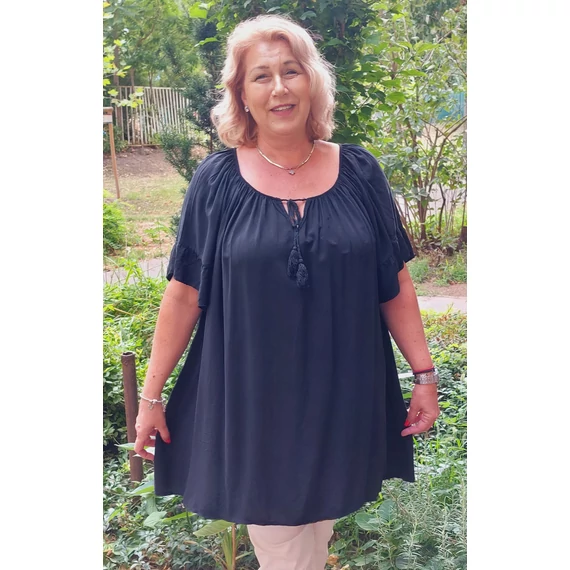 ESMERALDA blúz - FEKETE - 54-60 méret