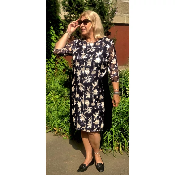 Muszlin betétet, elegáns ruha - ROMANTIKUS ÉJSZAKA