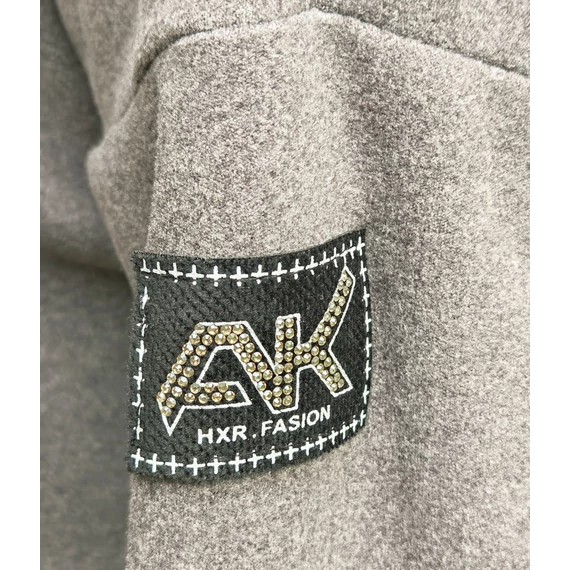 Mikropolár, kapucnis felső - SZÜRKE - 54-60 méret