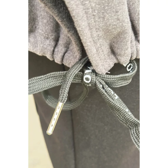 Mikropolár, kapucnis felső - SZÜRKE - 54-60 méret