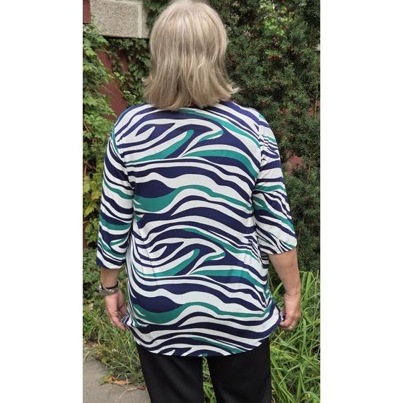 KÉK-ZÖLD hullámos felső 