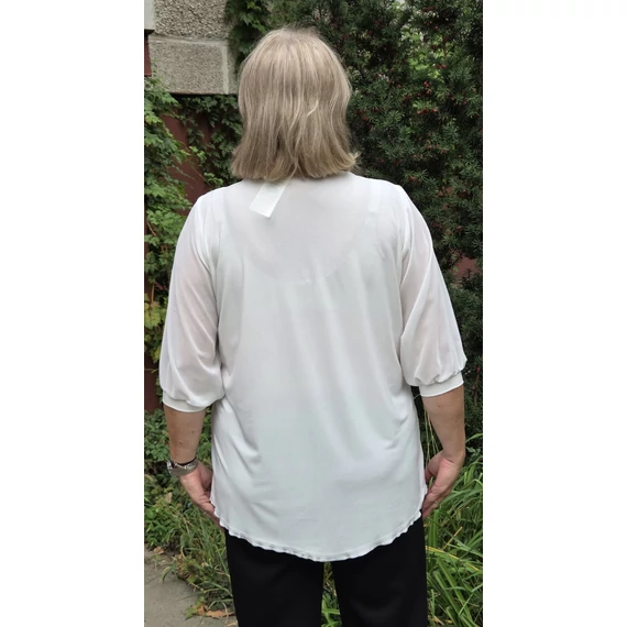 FEHÉR, megkötős Klaudia blúz