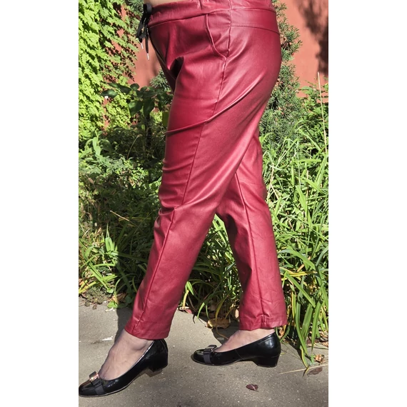 TEXTILBŐR, gumis derekú nadrág - BURGUNDI - 48-54 méret