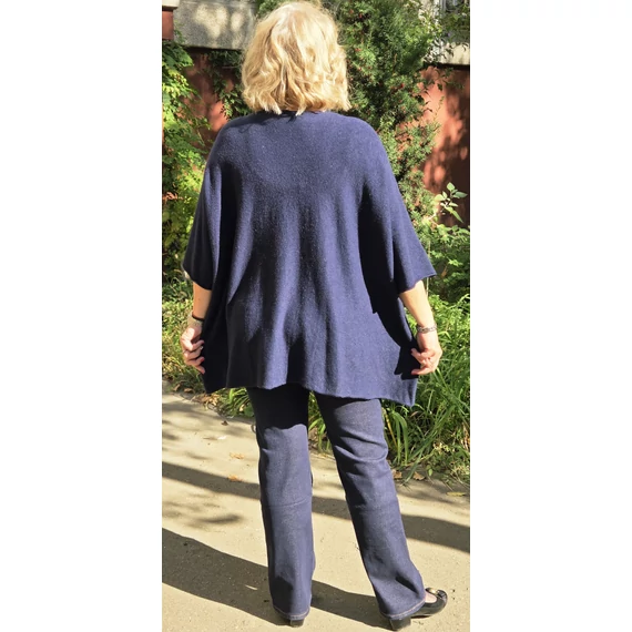 Szimonella, kötött pulóver - SÖTÉTKÉK - 48-54 méret