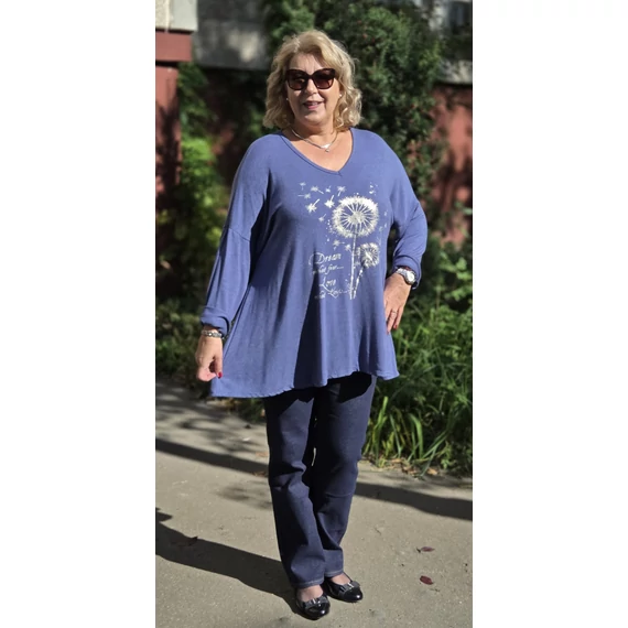 ARANY PITYPANG dekorációs pulóver - FARMERKÉK - 50-58 méret