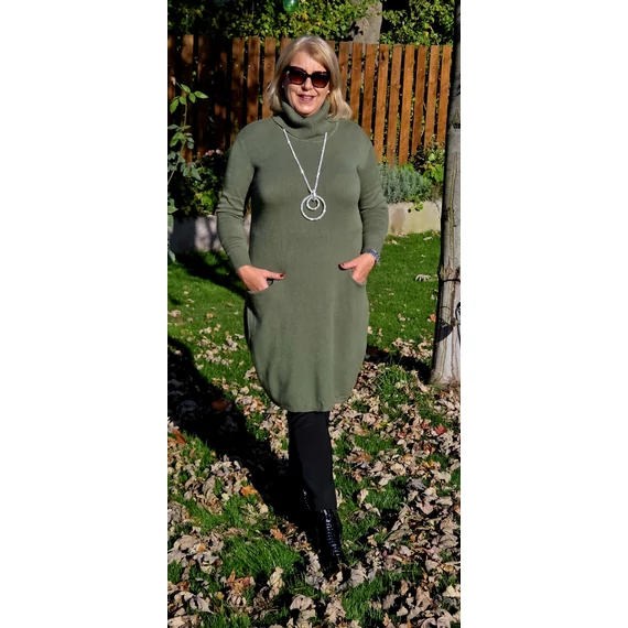 Garbós ruha - KHAKI - 46-54-méretig