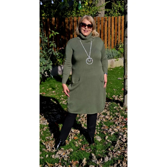 Garbós ruha - KHAKI - 46-54-méretig