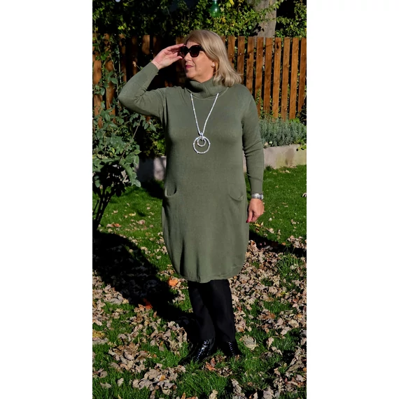 Garbós ruha - KHAKI - 46-54-méretig