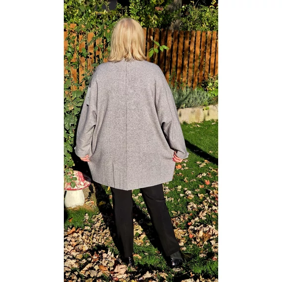 Rojtos & Bojtos elegáns kardigán - SZÜRKE - 50-56 méret