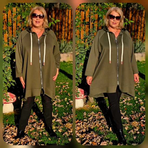 Átmeneti, SPORTOS, kabát/felső - KHAKI - 50-56 méret