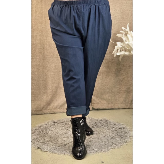 Gumis derekú nadrág - SÖTÉTKÉK - OS 50-56-os méret