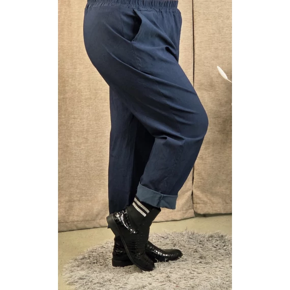 Gumis derekú nadrág - SÖTÉTKÉK - OS 50-56-os méret