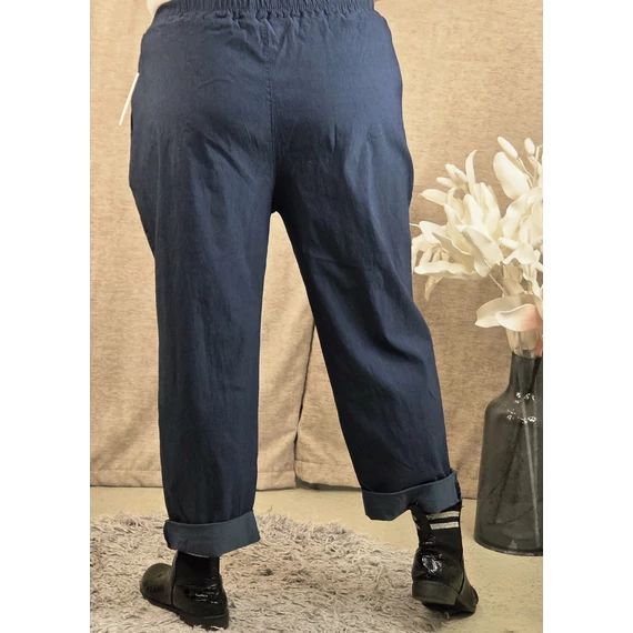 Gumis derekú nadrág - SÖTÉTKÉK - OS 50-56-os méret