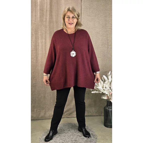 V-nyakas, MELEG pulóver - PADLIZSÁN -  50-58-as méretig