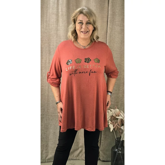 4 ARANY margarétás pulóver - LAZAC - 48-54 méret