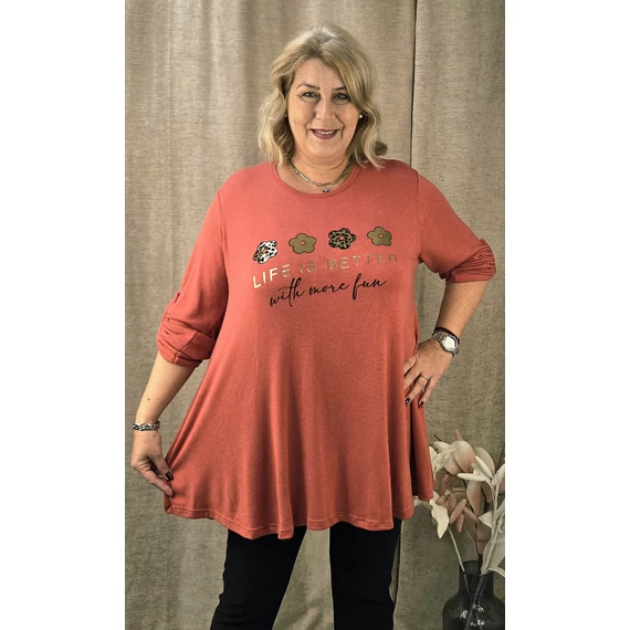 4 ARANY margarétás pulóver - LAZAC - 48-54 méret