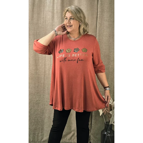 4 ARANY margarétás pulóver - LAZAC - 48-54 méret