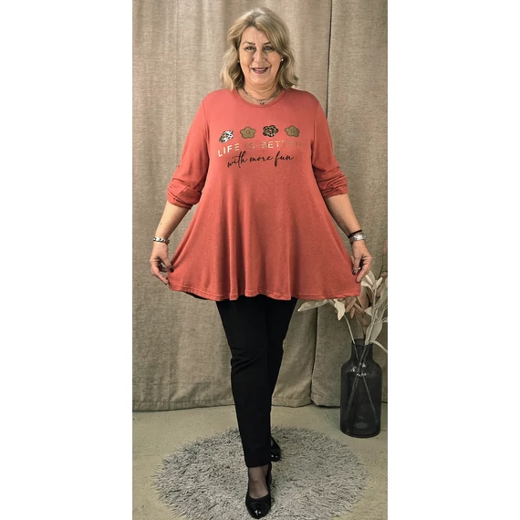 4 ARANY margarétás pulóver - LAZAC - 48-54 méret