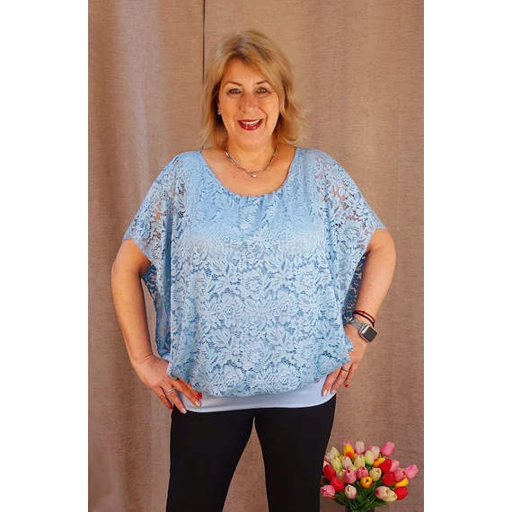 BABAKÉK  Csupa csipke felső, 48-58 méret