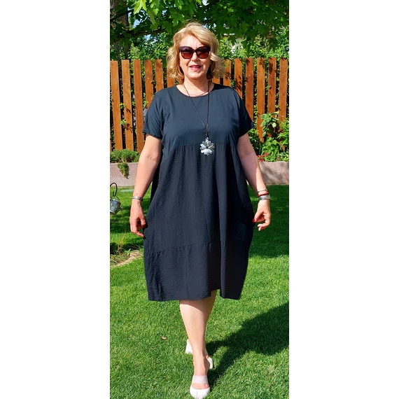 L.A.Designe midi ruha - FEKETE - 50-56 méret