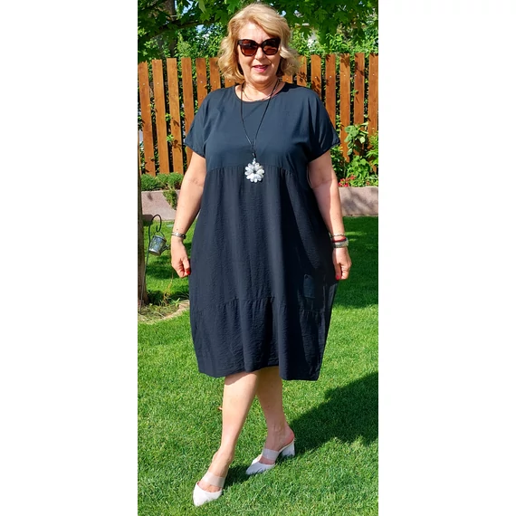 L.A.Designe midi ruha - FEKETE - 50-56 méret