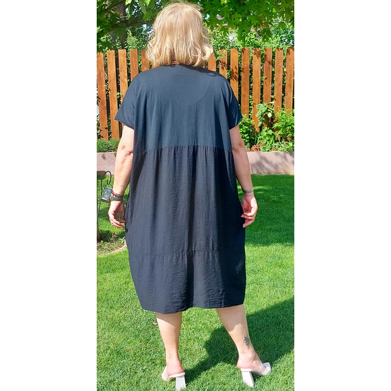 L.A.Designe midi ruha - FEKETE - 50-56 méret