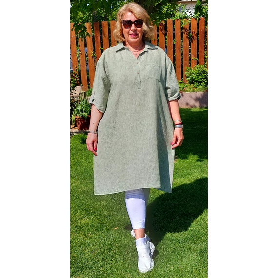 HOSSZÚ, ing-tunika - KHAKI - 50-56 méret