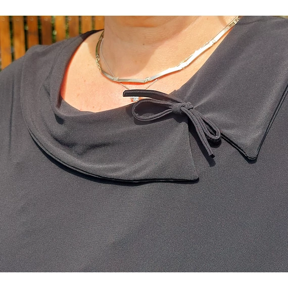 Galláros, masnis LENGYEL, elegáns, fekete blúz
