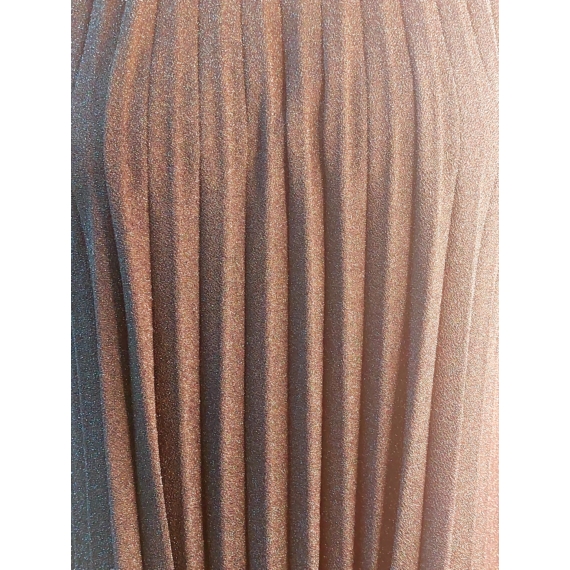 Exkluzív LUREX pliszírozott ruha - Fekete - 44-48 méret