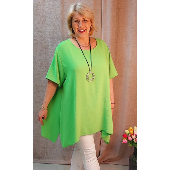 PRAKTIKUS alkalmi blúz - ZÖLDALMA - 50-58 méret