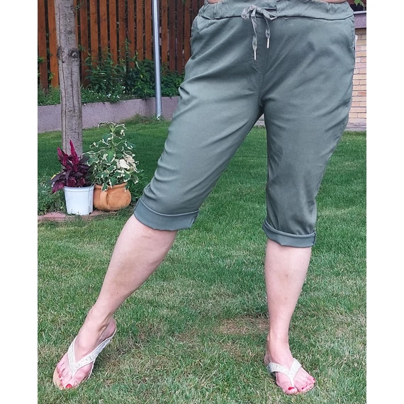 Gumis derakú, halásznadrág - KHAKI - 48-54 méret