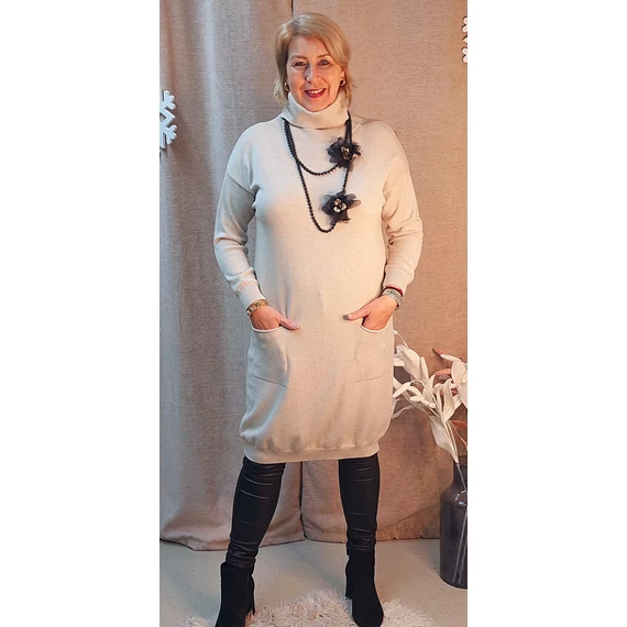 Garbós ruha - BÉZS - 46-54- méretig