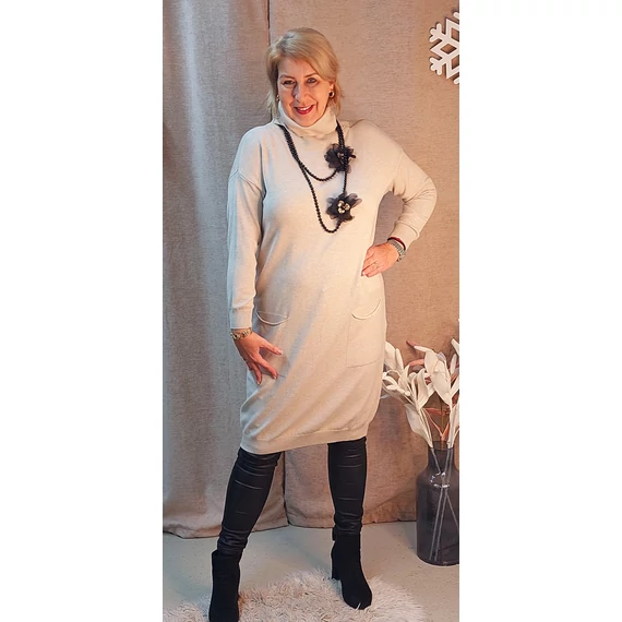 Garbós ruha - BÉZS - 46-54- méretig