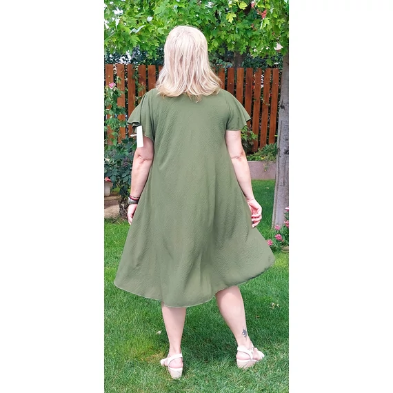 PILLANGÓ ujjas egyberuha - KHAKI - 44-52 méret