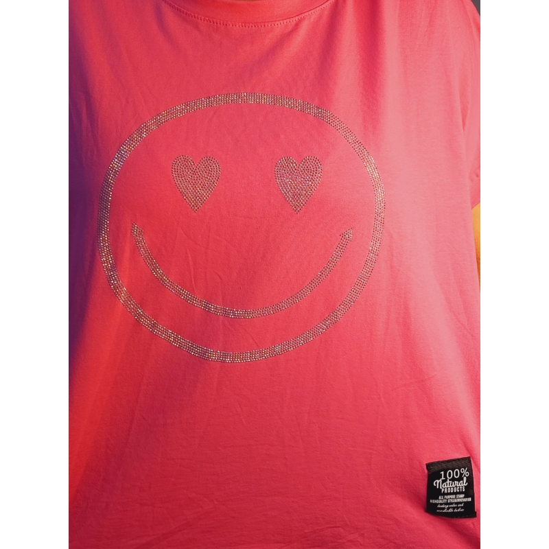 Emoji Smile - pink poló