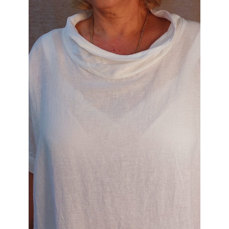 Sálgalléros - fehér - ruha 50-54-es méretig